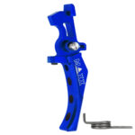 CNC Aluminum Advanced Speed Trigger (Style D) (Blue) for M16 AEG Series