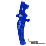 CNC Aluminum Advanced Speed Trigger (Style D) (Blue) for M16 AEG Series - obrazek 2