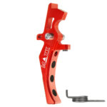 CNC Aluminum Advanced Speed Trigger (Style D) (Red) for M16 AEG Series - obrazek 2