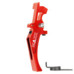CNC Aluminum Advanced Speed Trigger (Style D) (Red) for M16 AEG Series - obrazek 3