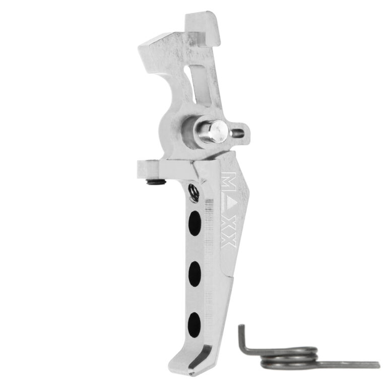 CNC Aluminum Advanced Speed Trigger (Style E) (Silver) for M16 AEG Series