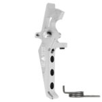 CNC Aluminum Advanced Speed Trigger (Style E) (Silver) for M16 AEG Series - obrazek 2