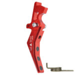 CNC Aluminum Advanced Trigger (Style B) (Red) for M16 AEG Series - obrazek 2