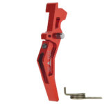 CNC Aluminum Advanced Trigger (Style B) (Red) for M16 AEG Series - obrazek 3