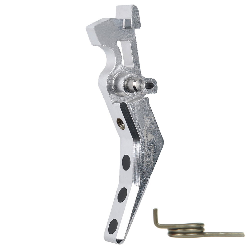 CNC Aluminum Advanced Trigger (Style B) (Silver) for M16 AEG Series OD-A-MX-TRG001SBS asgbox.pl CNC Aluminum Advanced Trigger (Style B) (Silver) for M16 AEG Series