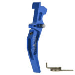 CNC Aluminum Advanced Trigger (Style C) (Blue) for M16 AEG Series - obrazek 3