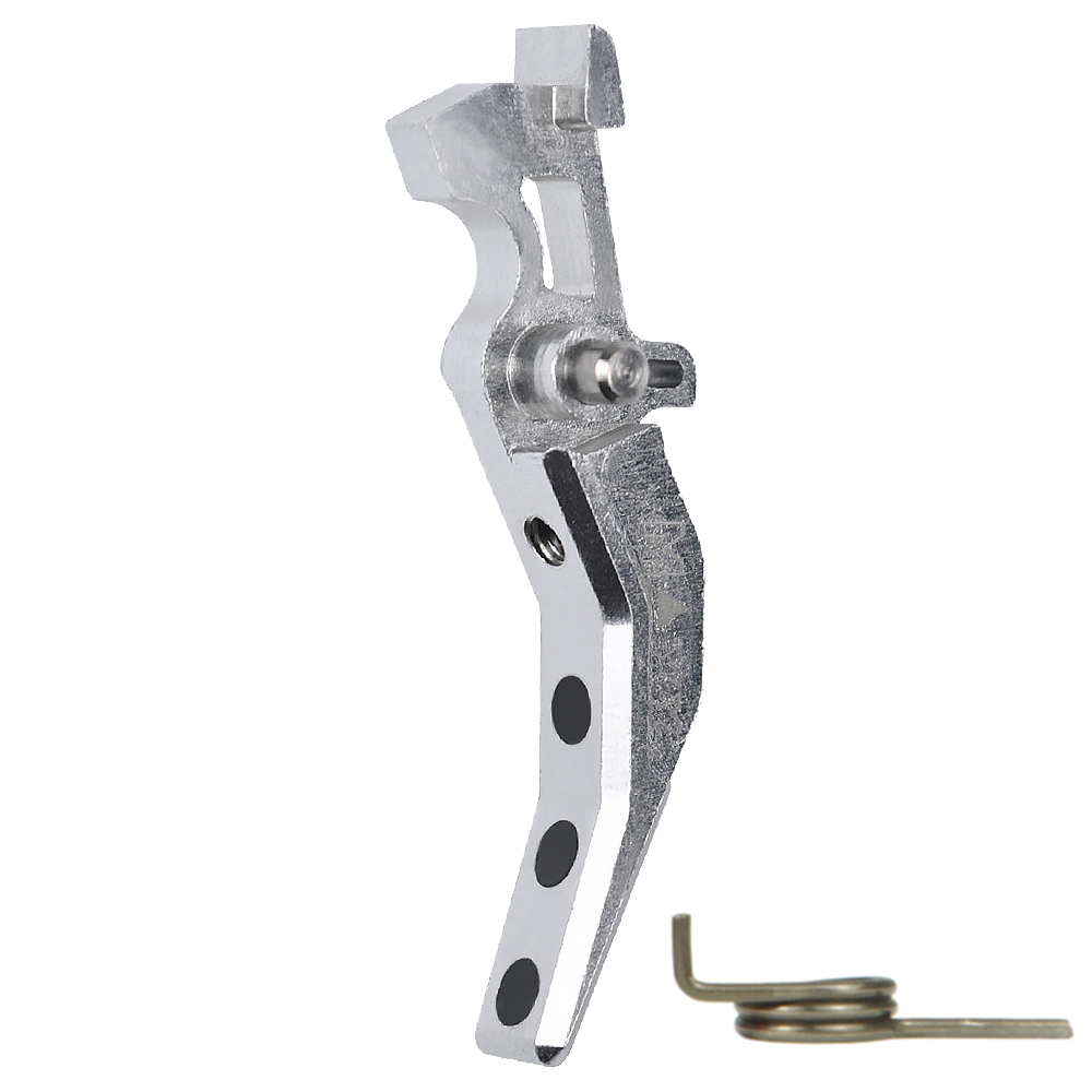 CNC Aluminum Advanced Trigger (Style C) (Silver) for M16 AEG Series OD-A-MX-TRG001SCS asgbox.pl CNC Aluminum Advanced Trigger (Style C) (Silver) for M16 AEG Series