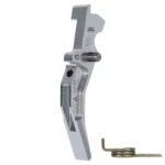 CNC Aluminum Advanced Trigger (Style C) (Silver) for M16 AEG Series - obrazek 3