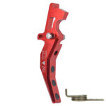 CNC Aluminum Advanced Trigger (Style C) (Red) for M16 AEG Series - obrazek 2