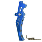 CNC Aluminum Advanced Trigger (Style D) (Blue) for M16 AEG Series - obrazek 2
