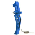 CNC Aluminum Advanced Trigger (Style D) (Blue) for M16 AEG Series - obrazek 4