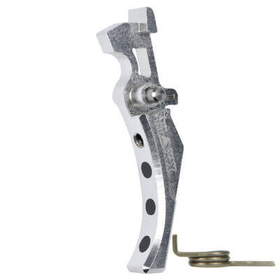 CNC Aluminum Advanced Trigger (Style D) (Silver) for M16 AEG Series