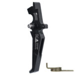 CNC Aluminum Advanced Trigger (Style E) (Black) for M16 AEG Series - obrazek 4