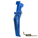 CNC Aluminum Advanced Trigger (Style E) (Blue) for M16 AEG Series - obrazek 3
