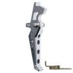 CNC Aluminum Advanced Trigger (Style E) (Silver) for M16 AEG Series - obrazek 2