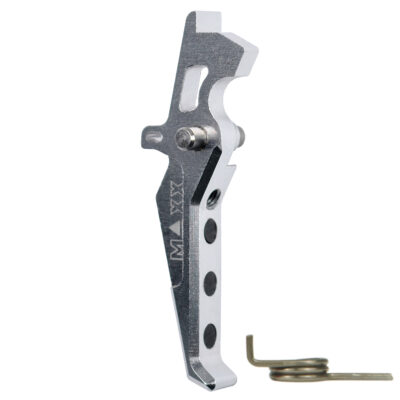 Alternative view of CNC Aluminum Advanced Trigger (Style E) (Silver) for M16 AEG Series