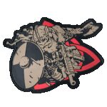 3D PVC TACTICAL VIKING Patch - Coyote / Red