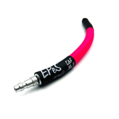 Alternative view of EPeS IGL HPA S a F Braided Hose, 20 cm, QD Foster  plus  1/8 NPT - Neon Pink