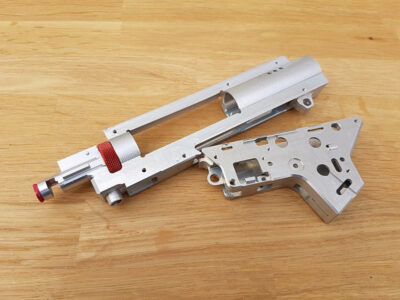 CNC Split gearbox v.2 with int. Hop Up Chamber - QSC 8mm - obrazek 2