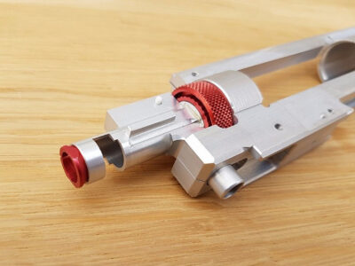 CNC Split gearbox v.2 with int. Hop Up Chamber - QSC 8mm - obrazek 3