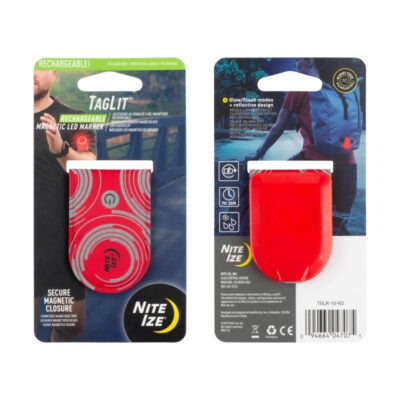 TagLit(TM) Rechargeable Magnetic LED Marker - red