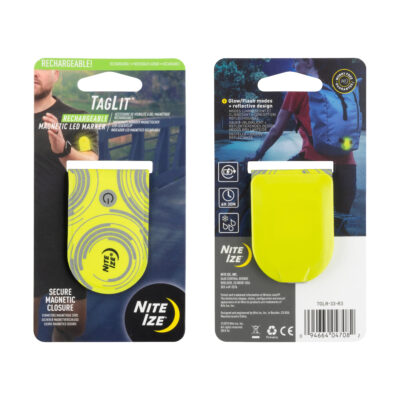 TagLit(TM) Rechargeable Magnetic LED Marker - NEON Yellow