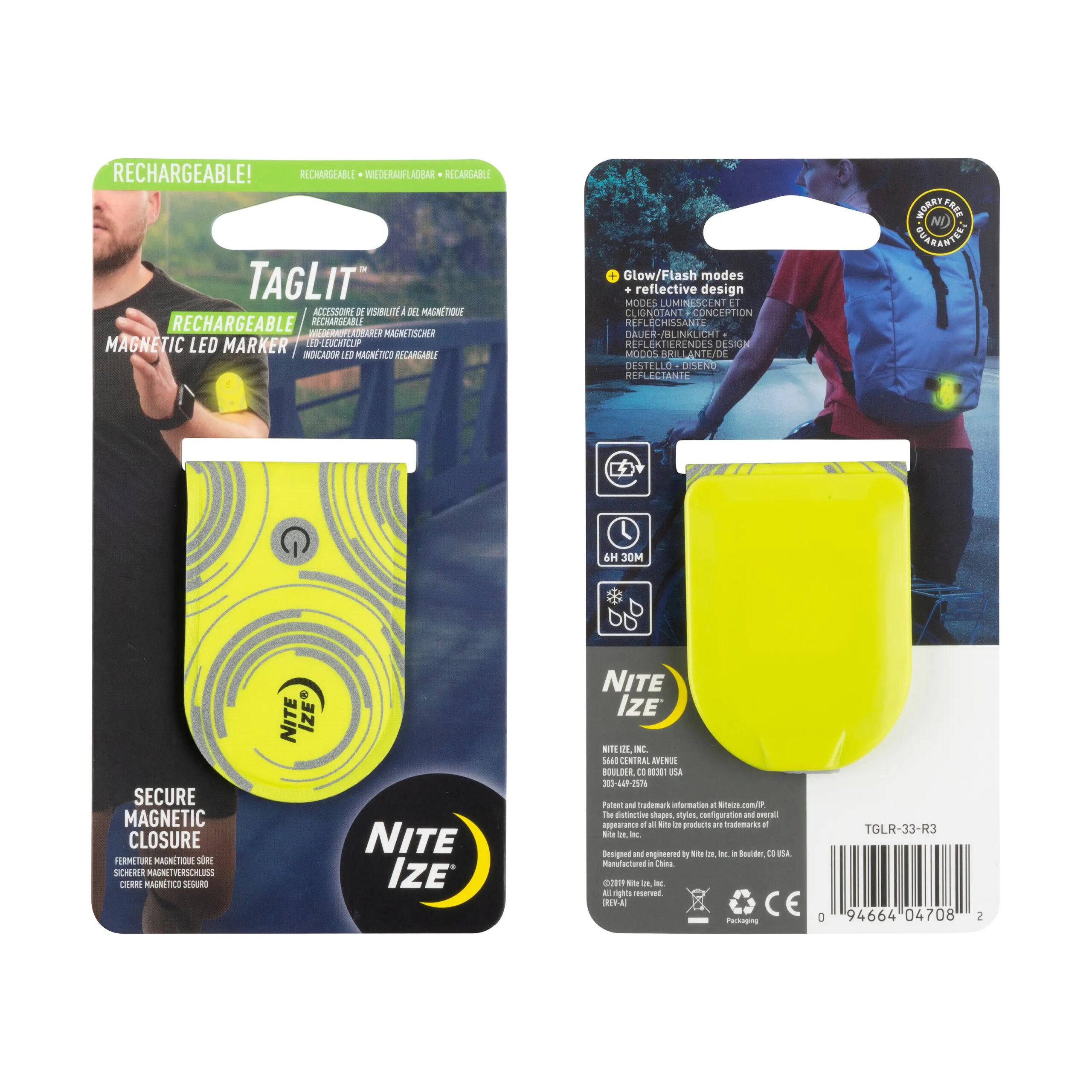 TagLit(TM) Rechargeable Magnetic LED Marker - NEON Yellow OD-A-TGLR-33-R3 asgbox.pl TagLit(TM) Rechargeable Magnetic LED Marker - NEON Yellow