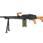 A a K PKM Machine Gun - Black/Light Wood