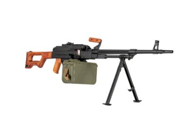 A a K PKM Machine Gun - Black/Light Wood - obrazek 3