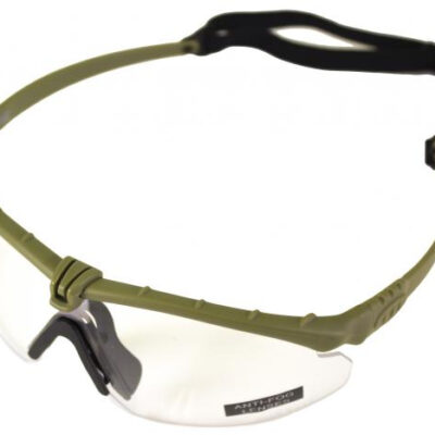 NUPROL Safety Glasses BATTLE PRO'S (with Insert), Clear Lens - Green