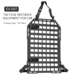 WST Tactical Car Seatback Panel – Black