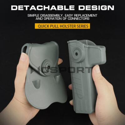 Alternative view of WST Belt Holster Hi-Capa, Right Hand - Black
