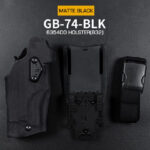 WST 6354 DO Holster Glock 17 with X300 Flashlight, Right-Handed – Black