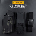 WST 6354 DO Holster Glock 17 with X300 Flashlight, Right-Handed – MC Black