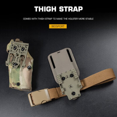 Alternative view of WST Holster 6354 DO for Glock 17 with X300 Flashlight - Ranger Green