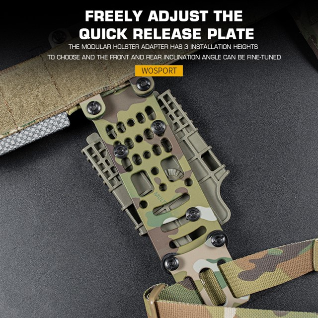 WST Modular Aluminium Holster Platform - Black OD-A-WOSP142-BK asgbox.pl WST Modular Aluminium Holster Platform - Black - obrazek 3