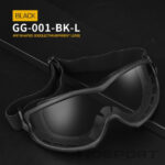 WST ANT Safety Goggles, Clear Lens – Black