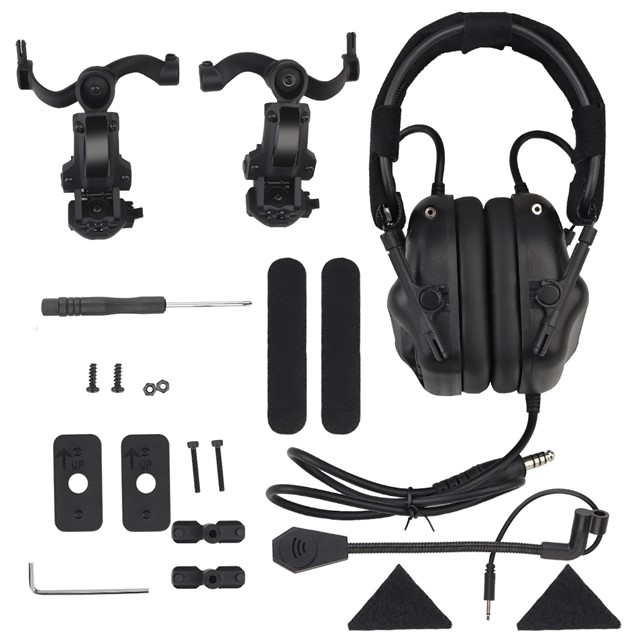 WoSport Active Headset Gen5 plus FAST Helmet Mount - Black OD-A-WOSP147-BK asgbox.pl WoSport Active Headset Gen5 plus FAST Helmet Mount - Black - obrazek 2