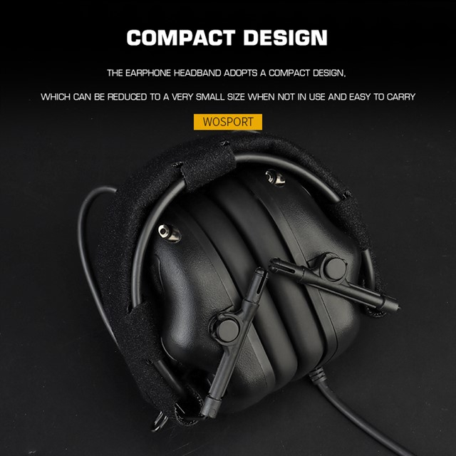 WoSport Active Headset Gen5 plus FAST Helmet Mount - Black OD-A-WOSP147-BK asgbox.pl WoSport Active Headset Gen5 plus FAST Helmet Mount - Black - obrazek 5