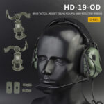 WST AMP TYPE Gen5 Tactical Active Headset – Green - obrazek 2