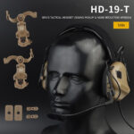 WST AMP TYPE Gen5 Tactical Active Headset – Black - obrazek 2