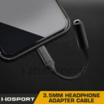 WST Lightning Adapter for 3.5mm Audio Jack – Black - obrazek 3