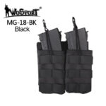 WST Open MOLLE Pouch for 2 × G36 Magazines – Black