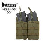 WST Open MOLLE Pouch for 2 × G36 Magazines – Green