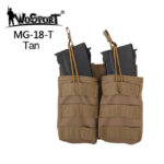 WST Open MOLLE Pouch for 2 × G36 Magazines – Tan