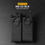WST DPMP MOLLE Double Pistol Magazine Pouch – Black - obrazek 2