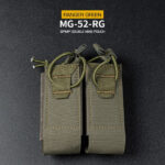 WST DPMP MOLLE Double Pistol Magazine Pouch – Ranger Green - obrazek 2