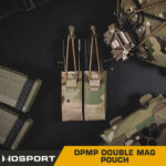 WST DPMP MOLLE Double Pistol Magazine Pouch – MC Black - obrazek 4