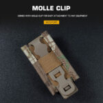 WST FAST Type 9mm Pistol Magazine MOLLE Pouch – MC - obrazek 3