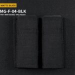 WST FAST Type 9mm Pistol Magazine MOLLE Double Pouch – Black